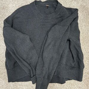Quince Organic Cotton Boyfriend Crew Sweater